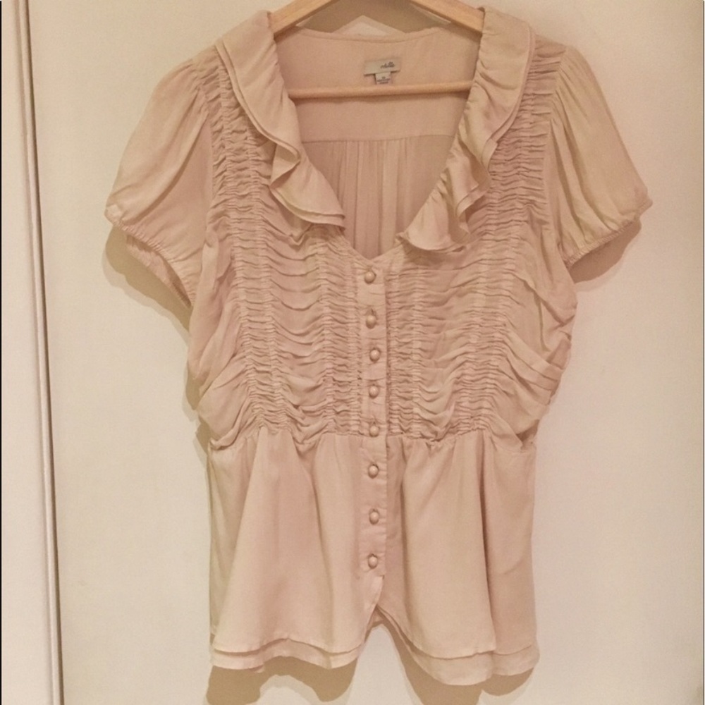 Anthropologie Odille Peplum Top